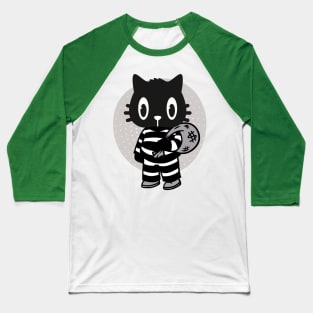 Cat Burglar Baseball T-Shirt